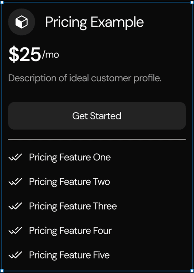 Pricing Card Image